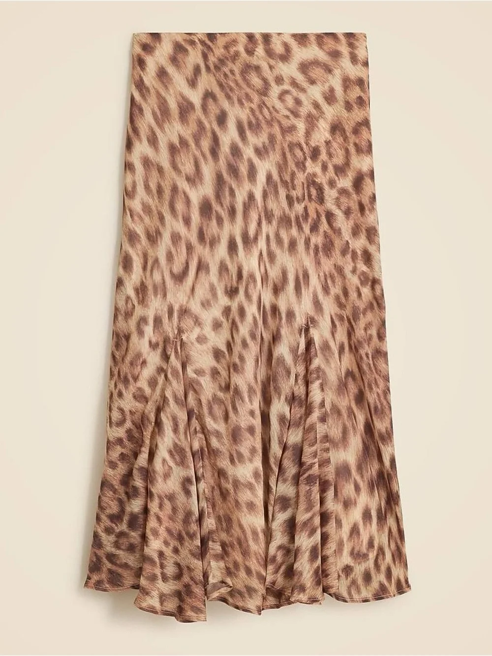 J.Crew Gwyneth Silky Midi Slip Skirt - Animal Print / Leopard NWT - Small